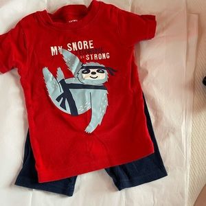 2 sets of ninja sloth pjs 🤣